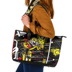 Richmond Tigers Leather Tote Bag Mascot Cartoon Football Illustration Style