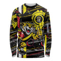 Richmond Tigers Long Sleeve Shirt Mascot Cartoon Football Illustration Style