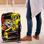 Richmond Tigers Luggage Cover Mascot Cartoon Football Illustration Style