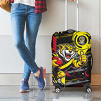 Richmond Tigers Luggage Cover Mascot Cartoon Football Illustration Style