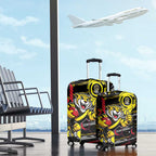 Richmond Tigers Luggage Cover Mascot Cartoon Football Illustration Style