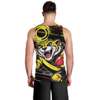 Richmond Tigers Men Tank Top Mascot Cartoon Football Illustration Style