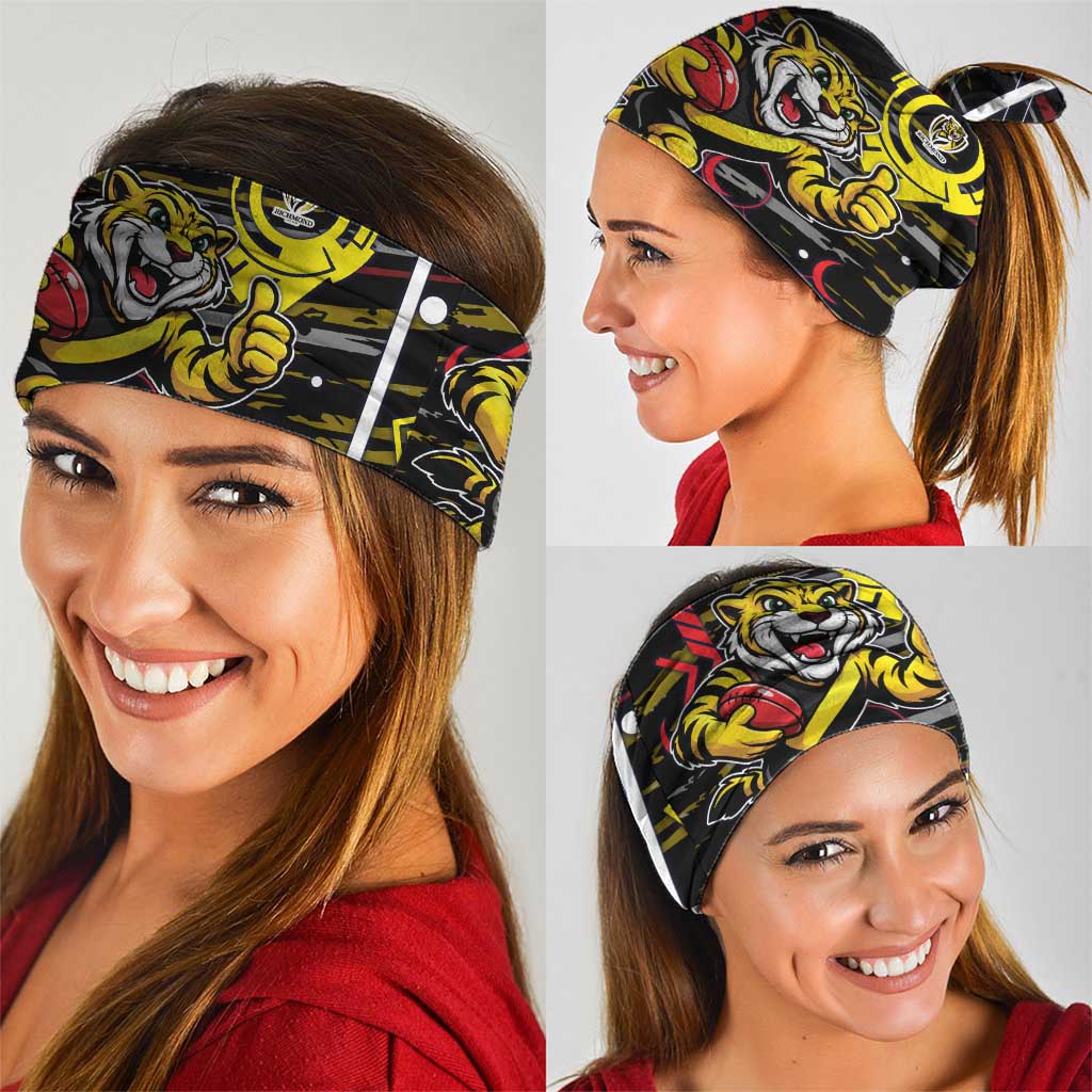 Richmond Tigers Neck Gaiter Mascot Cartoon Football Illustration Style