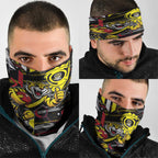 Richmond Tigers Neck Gaiter Mascot Cartoon Football Illustration Style