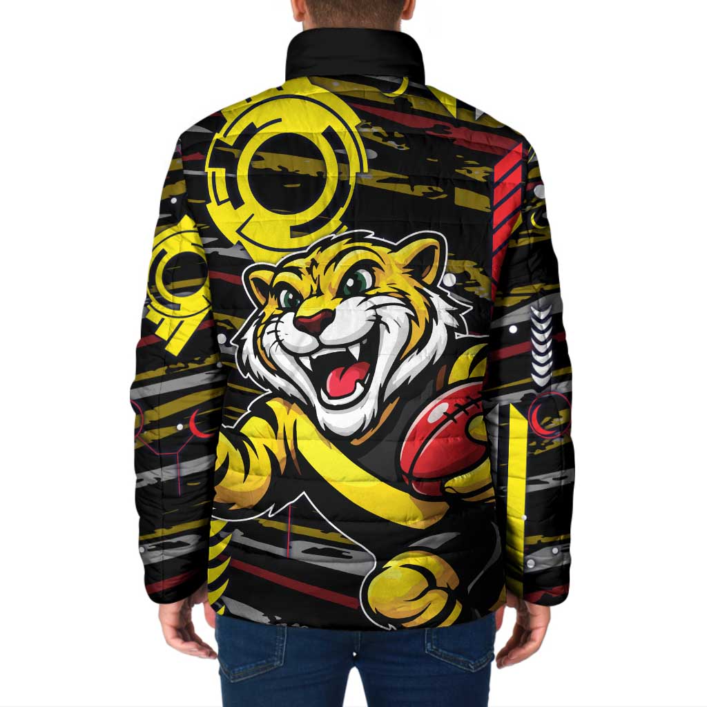 Richmond Tigers Padded Jacket Mascot Cartoon Football Illustration Style