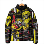 Richmond Tigers Padded Jacket Mascot Cartoon Football Illustration Style