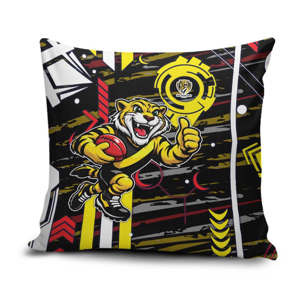 Richmond Tigers Pillow Cover Mascot Cartoon Football Illustration Style