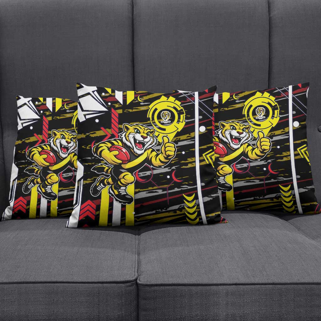 Richmond Tigers Pillow Cover Mascot Cartoon Football Illustration Style