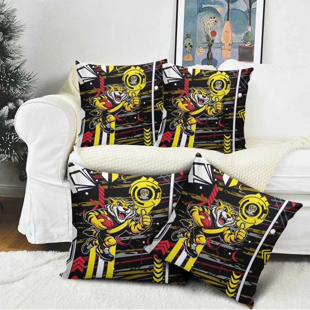 Richmond Tigers Pillow Cover Mascot Cartoon Football Illustration Style