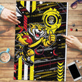 Richmond Tigers Puzzle Mascot Cartoon Football Illustration Style