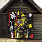 Richmond Tigers Quilt Mascot Cartoon Football Illustration Style