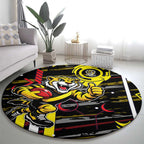 Richmond Tigers Round Carpet Mascot Cartoon Football Illustration Style