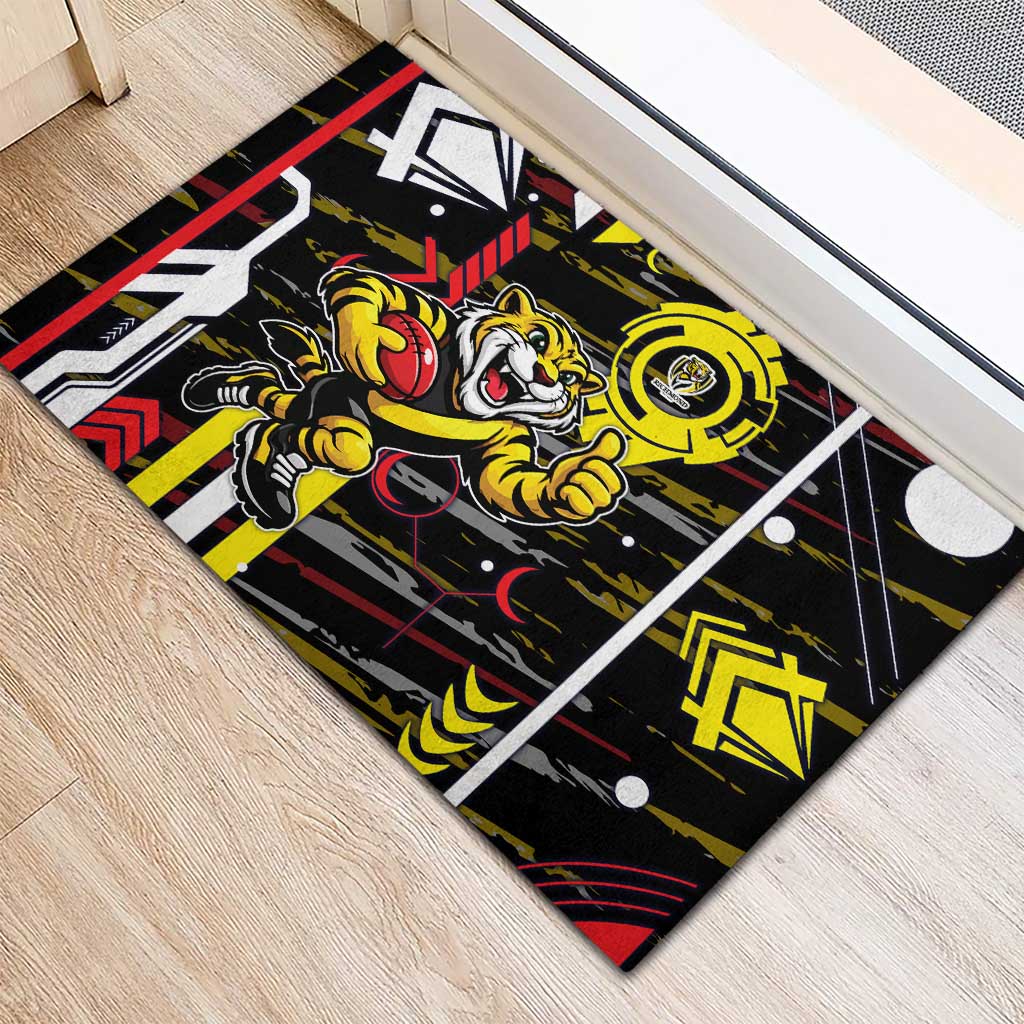 Richmond Tigers Rubber Doormat Mascot Cartoon Football Illustration Style