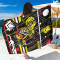 Richmond Tigers Sarong Mascot Cartoon Football Illustration Style