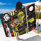 Richmond Tigers Sarong Mascot Cartoon Football Illustration Style
