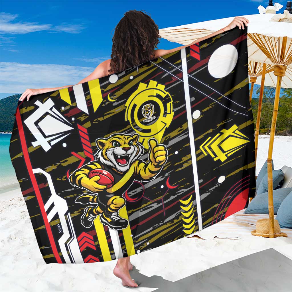 Richmond Tigers Sarong Mascot Cartoon Football Illustration Style