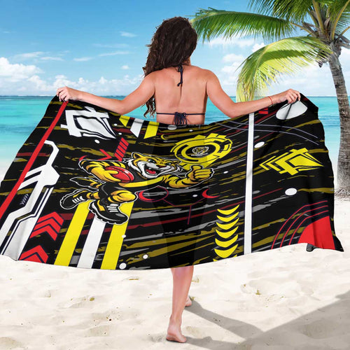 Richmond Tigers Sarong Mascot Cartoon Football Illustration Style