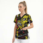 Richmond Tigers Scrub Top Mascot Cartoon Football Illustration Style