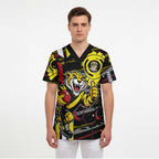 Richmond Tigers Scrub Top Mascot Cartoon Football Illustration Style