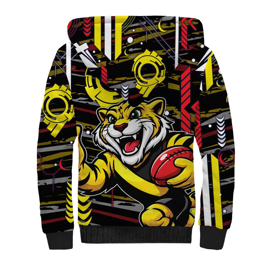 Richmond Tigers Sherpa Hoodie Mascot Cartoon Football Illustration Style