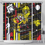 Richmond Tigers Shower Curtain Mascot Cartoon Football Illustration Style
