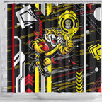 Richmond Tigers Shower Curtain Mascot Cartoon Football Illustration Style