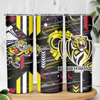 Richmond Tigers Skinny Tumbler Mascot Cartoon Football Illustration Style