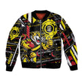 Richmond Tigers Sleeve Zip Bomber Jacket Mascot Cartoon Football Illustration Style