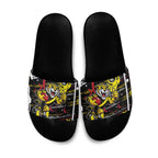 Richmond Tigers Slide Sandals Mascot Cartoon Football Illustration Style