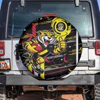 Richmond Tigers Spare Tire Cover Mascot Cartoon Football Illustration Style