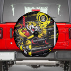 Richmond Tigers Spare Tire Cover Mascot Cartoon Football Illustration Style