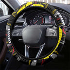 Richmond Tigers Steering Wheel Cover Mascot Cartoon Football Illustration Style