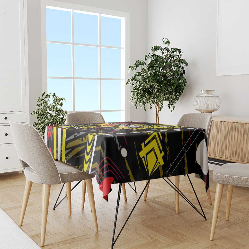 Richmond Tigers Tablecloth Mascot Cartoon Football Illustration Style