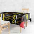 Richmond Tigers Tablecloth Mascot Cartoon Football Illustration Style