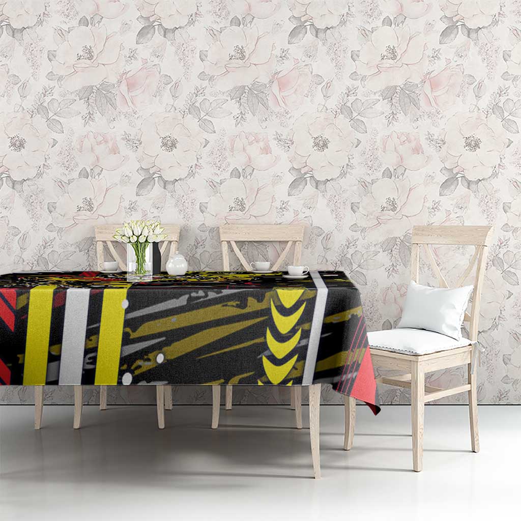 Richmond Tigers Tablecloth Mascot Cartoon Football Illustration Style