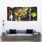 Richmond Tigers Tapestry Mascot Cartoon Football Illustration Style