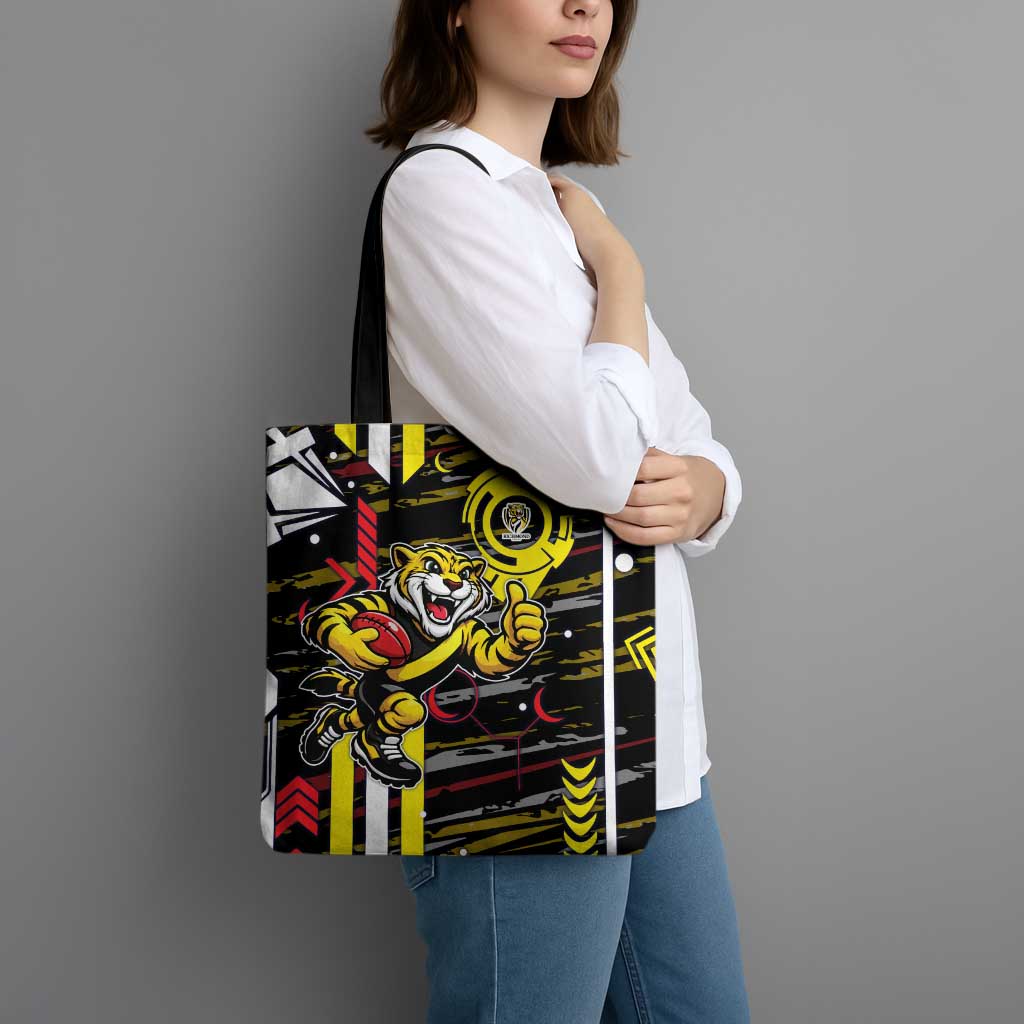 Richmond Tigers Tote Bag Mascot Cartoon Football Illustration Style