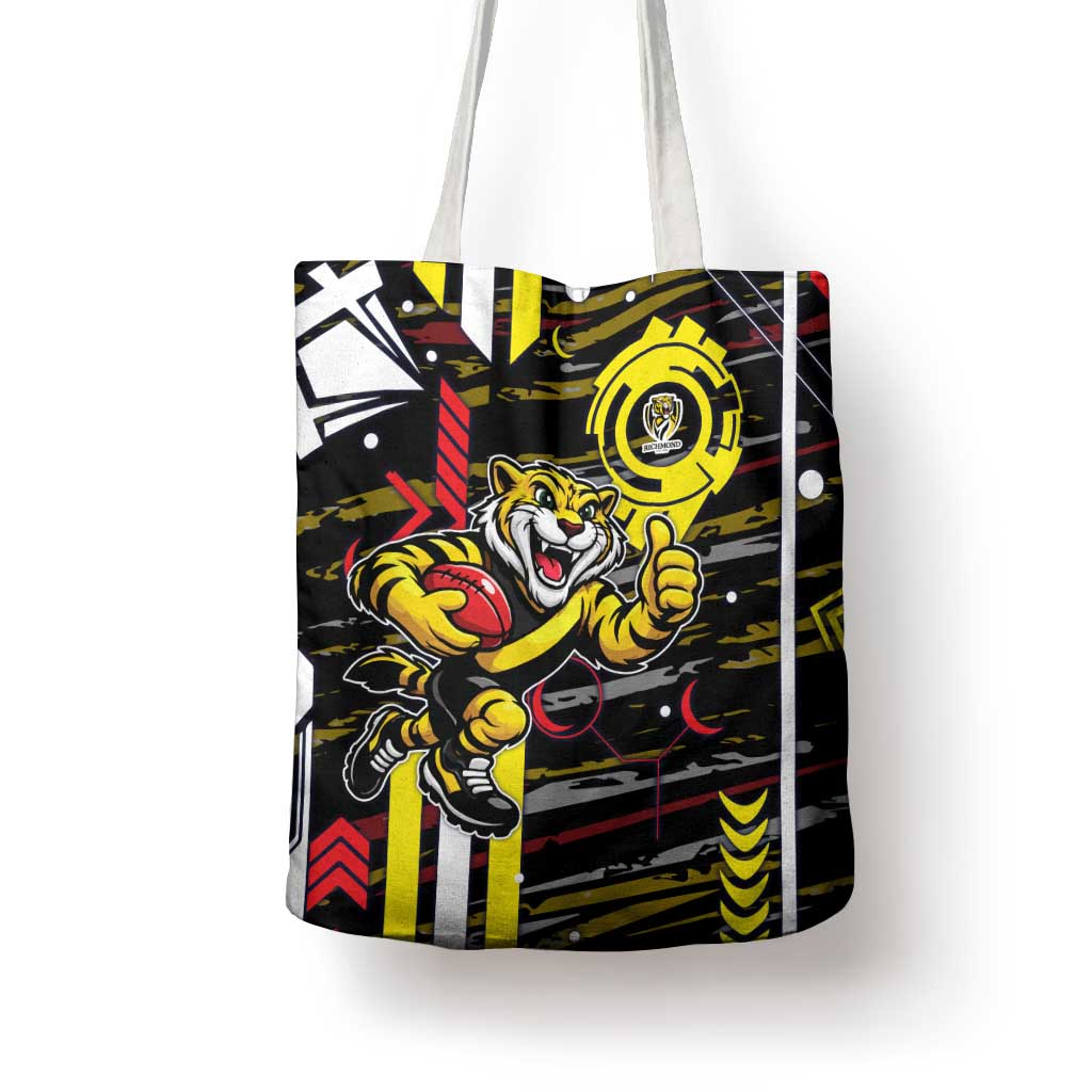 Richmond Tigers Tote Bag Mascot Cartoon Football Illustration Style