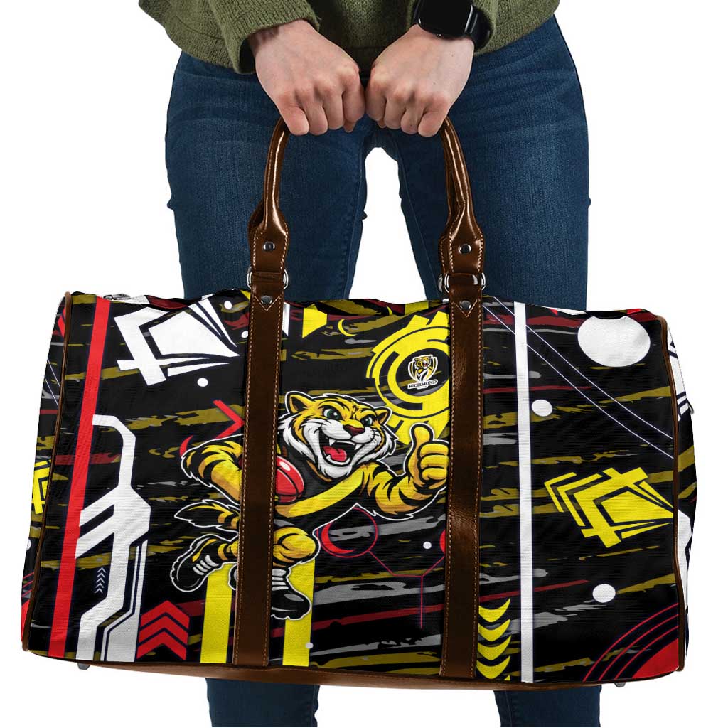 Richmond Tigers Travel Bag Mascot Cartoon Football Illustration Style