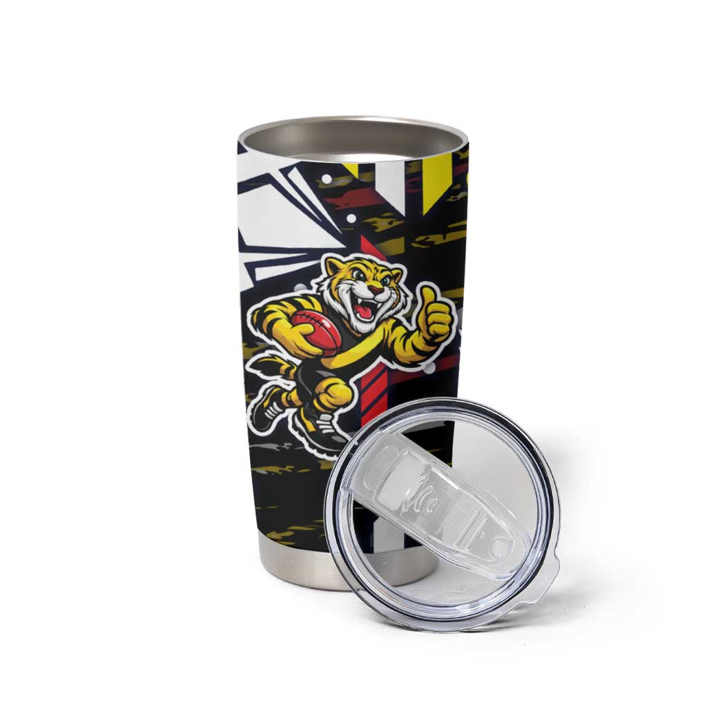 Richmond Tigers Tumbler Cup Mascot Cartoon Football Illustration Style