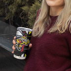 Richmond Tigers Tumbler Cup Mascot Cartoon Football Illustration Style