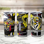 Richmond Tigers Tumbler Cup Mascot Cartoon Football Illustration Style