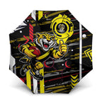 Richmond Tigers Umbrella Mascot Cartoon Football Illustration Style