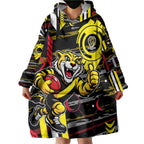 Richmond Tigers Wearable Blanket Hoodie Mascot Cartoon Football Illustration Style
