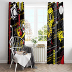 Richmond Tigers Window Curtain Mascot Cartoon Football Illustration Style