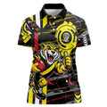 Richmond Tigers Women Polo Shirt Mascot Cartoon Football Illustration Style