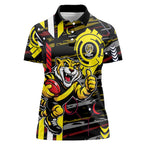 Richmond Tigers Women Polo Shirt Mascot Cartoon Football Illustration Style