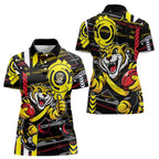 Richmond Tigers Women Polo Shirt Mascot Cartoon Football Illustration Style