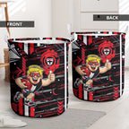 St Kilda Saints Laundry Basket Mascot Cartoon Football Illustration Style