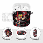 St Kilda Saints AirPods Case Mascot Cartoon Football Illustration Style
